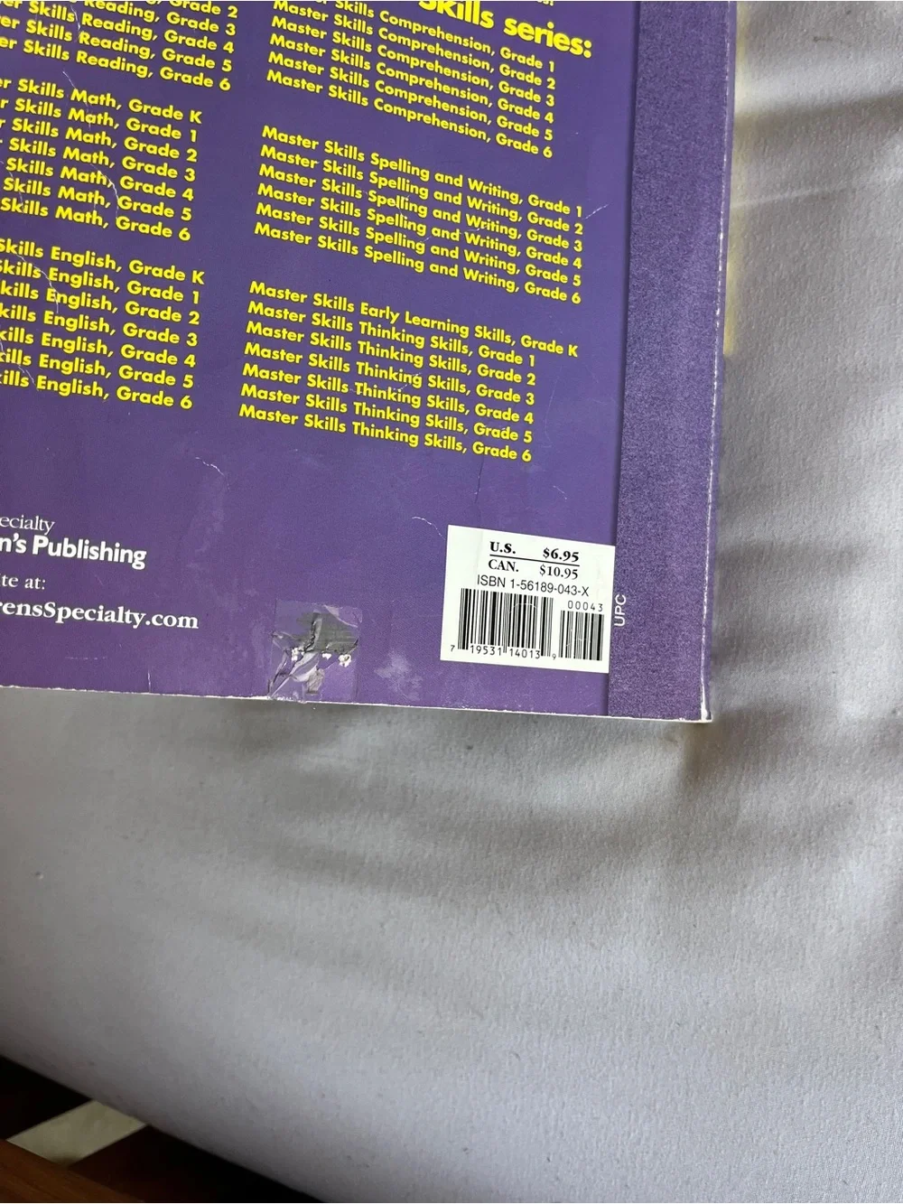 Master Skills Reading Comprehension Grade 3 Workbook ISBN 156189043X